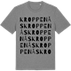 Mid Heather Gray t-shirt med Kroppenås ordlek t-shirt