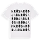 Krösarödjan ordlek t-shirt