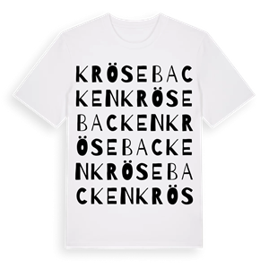 Krösebacken ordlek t-shirt – ekologisk bomull t-shirt från Pinshirt