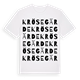 White t-shirt med Krösegärde ordlek t-shirt