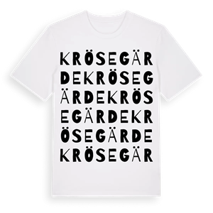 Krösegärde ordlek t-shirt – ekologisk bomull t-shirt från Pinshirt