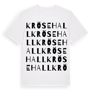 Krösehall ordlek t-shirt – ekologisk bomull t-shirt från Pinshirt
