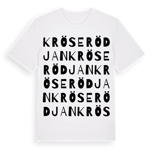 Kröserödjan ordlek t-shirt – ekologisk bomull t-shirt från Pinshirt