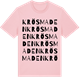 Pink Cotton t-shirt med Krösmaden ordlek t-shirt
