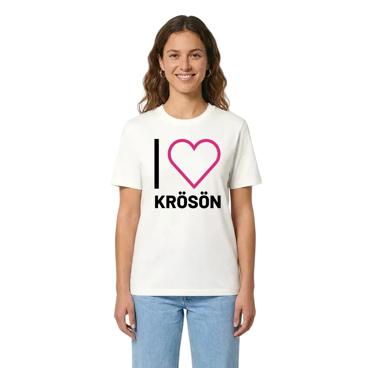 Jag älskar Krösön t-shirt stort tryck i miljö