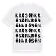 White t-shirt med Krösön ordlek t-shirt