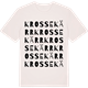 Vintage White t-shirt med Krossekärr ordlek t-shirt