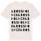 Vintage White t-shirt med Krossholmen ordlek t-shirt