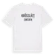 White t-shirt med Krösslätt i Sverige t-shirt