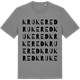 Mid Heather Gray t-shirt med Krukered ordlek t-shirt