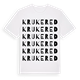 Krukered ordlek t-shirt