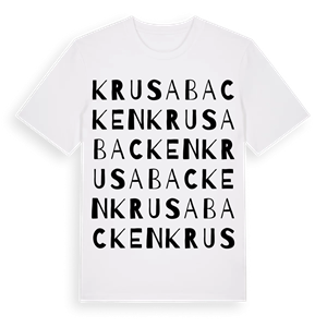 Krusabacken ordlek t-shirt – ekologisk bomull t-shirt från Pinshirt