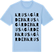 Blue Soul t-shirt med Krusagården ordlek t-shirt