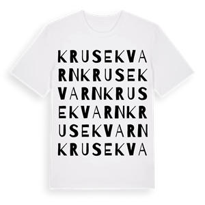 Krusekvarn ordlek t-shirt – ekologisk bomull t-shirt från Pinshirt