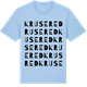Blue Soul t-shirt med Krusered ordlek t-shirt