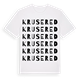 Krusered ordlek t-shirt