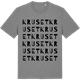 Mid Heather Gray t-shirt med Kruset ordlek t-shirt