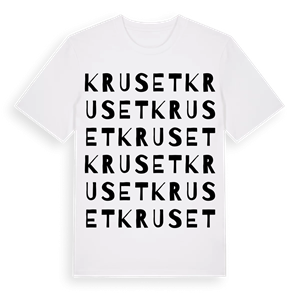 Kruset ordlek t-shirt – ekologisk bomull t-shirt från Pinshirt