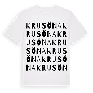 Krusöna ordlek t-shirt – ekologisk bomull t-shirt från Pinshirt