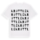 White t-shirt med Kruttle ordlek t-shirt