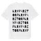 White t-shirt med Kryparetorp ordlek t-shirt