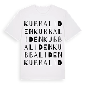 Kubbaliden ordlek t-shirt – ekologisk bomull t-shirt från Pinshirt