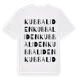 White t-shirt med Kubbaliden ordlek t-shirt