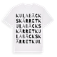 White t-shirt med Kulabäckskärret ordlek t-shirt