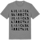 Mid Heather Gray t-shirt med Kulabäckskärret ordlek t-shirt
