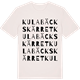 Vintage White t-shirt med Kulabäckskärret ordlek t-shirt