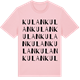 Pink Cotton t-shirt med Kulan ordlek t-shirt