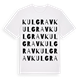 Kulgrav ordlek t-shirt