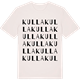 Vintage White t-shirt med Kulla ordlek t-shirt