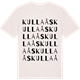 Vintage White t-shirt med Kullaås ordlek t-shirt