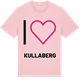 Pink Cotton t-shirt med Jag älskar Kullaberg t-shirt stort tryck