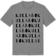 Mid Heather Gray t-shirt med Kullabo ordlek t-shirt