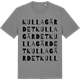 Mid Heather Gray t-shirt med Kullagärdet ordlek t-shirt