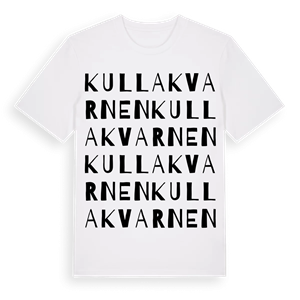 Kullakvarnen ordlek t-shirt – ekologisk bomull t-shirt från Pinshirt