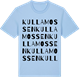 Blue Soul t-shirt med Kullamossen ordlek t-shirt