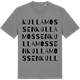 Mid Heather Gray t-shirt med Kullamossen ordlek t-shirt