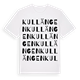 Kullängen ordlek t-shirt