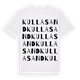 Kullasand ordlek t-shirt