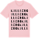 Pink Cotton t-shirt med Kullberg ordlek t-shirt