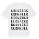 White t-shirt med Kullebäcken ordlek t-shirt