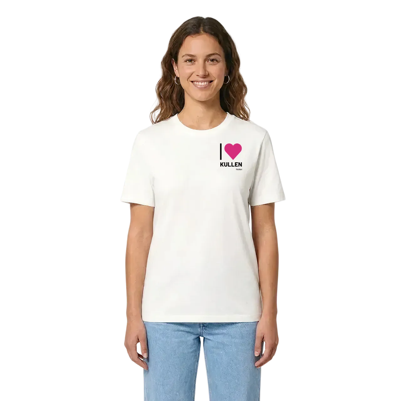 Jag älskar Kullen t-shirt litet tryck i miljö