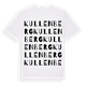 White t-shirt med Kullenberg ordlek t-shirt