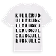 White t-shirt med Kullerud ordlek t-shirt