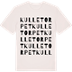 Vintage White t-shirt med Kulletorpet ordlek t-shirt