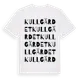 White t-shirt med Kullgärdet ordlek t-shirt