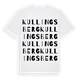 White t-shirt med Kullingsberg ordlek t-shirt